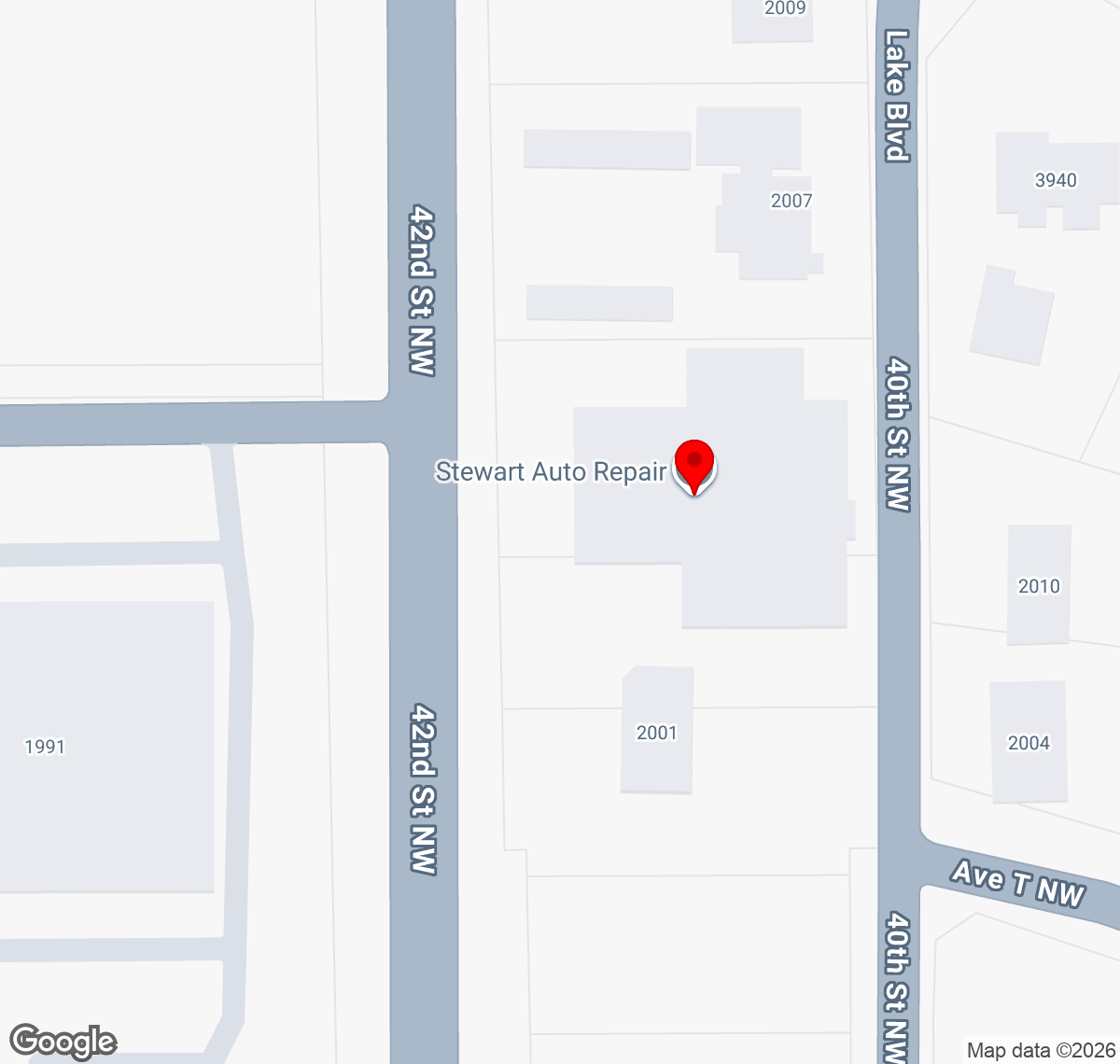 Google Map Stewart Auto Repair Inc